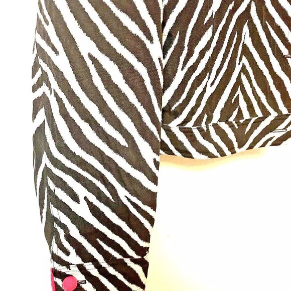 Three Sisters Pink & Zebra Print Pattern Pink Buttons Excellent Condition - Picture 3 of 7